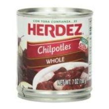 Herdez Chipotle Whole Peppers, 7 Ounce -- 12 per case.