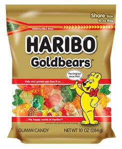 Haribo Goldbears, 10 oz. Resealable Zipper Bag (Pack of 8)