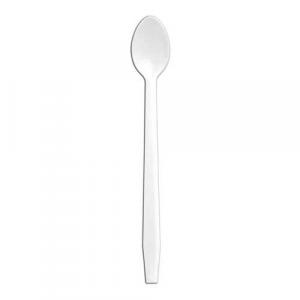 Senate Spoon, Soda White Medium Weight Plastic, 8 inch -- 1000 p