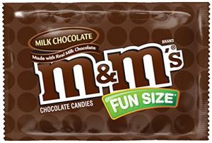 M&M'S Milk Chocolate Candy Fun Size ,Bulk Package Box, 20 Pound