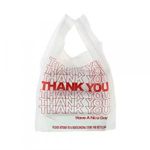 Royal Thank You Plastic Bag, 1/6, 11.5" x 6.5" x 21", 12 Mic, Ca