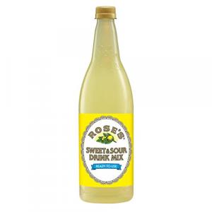 Rose's Sweet & Sour Mix, 1 L bottles (Pack of 12)