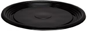 WNA Comet 12" Thermo Round Black Tray, 1 x 25 each Case