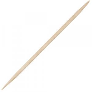 Handgards Unwrapped Round Disposable Wood Toothpick - 12000/case.