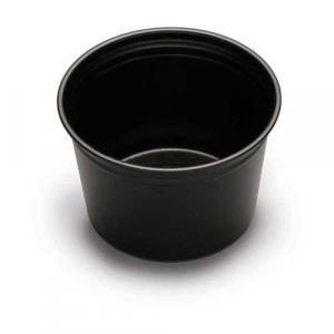 D and W Fine Pack Plastic Black Carry Out Container, 16 Ounce -
