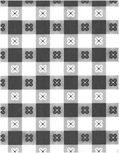 Handy Wacks Black Gingham Food Wrap Paper, 12 x 12 inch - 6000 s