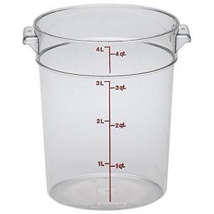 Cambro RFSCW4135 Camwear Round Storage Container 4 qt. clear - C
