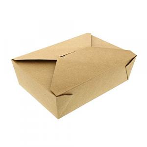 Royal #3 Kraft Folded Takeout Box, 7-3/4" x 5.5" x 2.5", 200 Ct