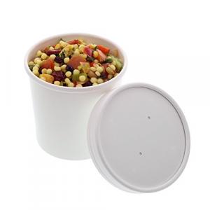 Royal 12 oz. White Pa/ Food Container and Lid Combo, Pkage of 250