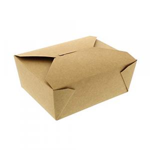 Royal #8 Kraft Folded Takeout Box, 6" x 4-3/4" x 2.5", Package o
