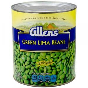 Allens Green Lima Beans, 109 Ounce Can -- 6 per case.