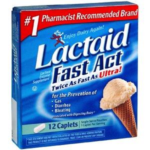 PACK OF 3 EACH LACTAID FAST ACT CAP 12CP PT#30045091012