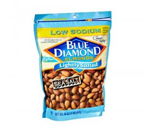 Blue Diamond Almond Lightly Salted 16 oz, pack of 6