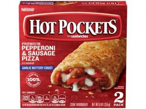 Hot Pockets Sandwich Pepperoni & Sausage Pizza 9oz (PACK OF 8)