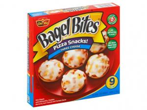 Bagel Bites Frozen Pizza & Appetizers Three Cheese 7oz (PACK OF 8)