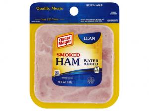 Kraft Heinz Oscar Mayer Square Sliced Cooked Smoked Ham 6oz (PACK OF 9)