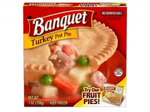 Conagra Banquet Turkey Pot Pie, Flaky Crust Filled Vegetables (7 OZ, Pack Of 24)