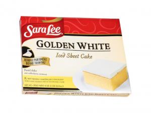 Sara Lee Golden White Iced Sheet Cake 12 x 16inch 76oz (4 Pack)