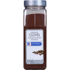 McCormick Ground Cloves - 16 oz. container, 6 per case