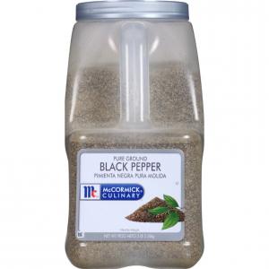 McCormick Pure Ground Black Pepper - 5 lb. container, 3 per case