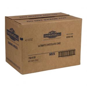 Ghirardelli 732-6120 Mix Ultimate, Chocolate Cake (7 Lbs, Pack Of 4)