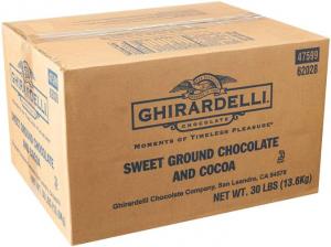 Ghirardelli Sweet Ground Chocolate & Cocoa Powder 30 Lbs. Big Box