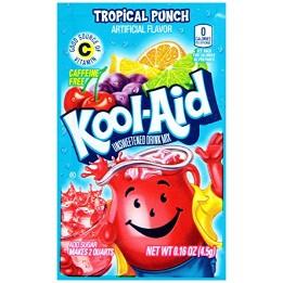 Kool-Aid Kool-Aid Tropical Punch Flavor Unsweetened Soft Drink Mix, 0.16 oz (Pack of 192)
