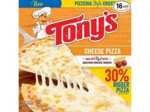 Tonys Pizzeria Style Cheese Pizza, 16 x 18.9 oz Case