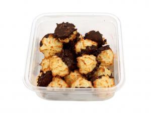 Two Bite Chocolate Dipped Square Tub Macaroons 10oz (PACK OF 24)