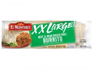 El Monterey Xx Large Beef & Bean Green Chile Burrito 9.5oz (PACK OF 12)