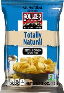 Boulder Canyon, Totally Natural Kettle Cooked Potato Chips, 1.5 Oz Pack