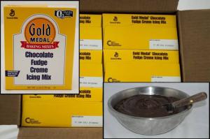 Gold Medal Chocolate Fudge Crem Icing Mixes 6 Case 5 Pound