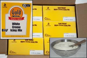 Gold Medal White Creme Icing Mixes 6 Case 5 Pound