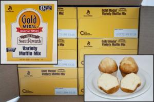 Sweet Rewards Low Fat Variety Muffin Mix 6 Case 4.5 Pound
