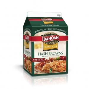 Idahoan Fresh Cut Hash Browns Potatoes, 2.12 Pound - 6 per case