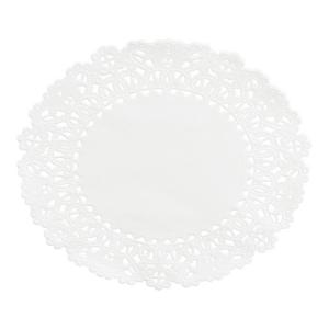 AEP Lapaco 102-405 5" White Normandy Lace Doily - 1000 / CS