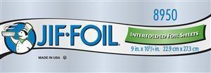 Jiffy Foil 9 x 10.7 inch Foil Sheets, 500 count per pack - 6 per case.