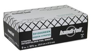 Handi Foil Green Foil Sheets - 3000 per case.