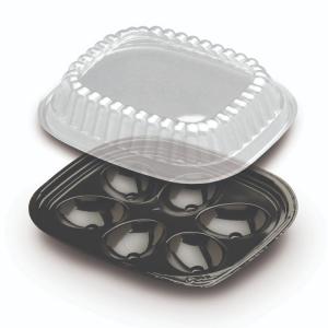 Dot Foods Deviled Egg Container, 6 Compartment | 416 Per Case