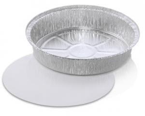Handi Foil Aluminum Round Container with Lid, 9 inch - 200/case.