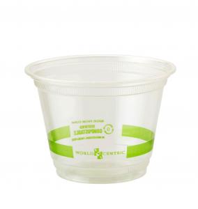 World Centric CP-CS-9Q 100% Compostable Ingeo Squat Cold Cups, 9 oz., Clear (Pack of 1000)