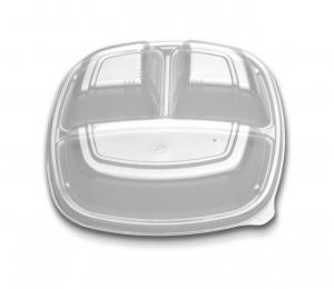 Forum 3 Compartment Vented High Dome Lid Only, 9 inch - 300/case.