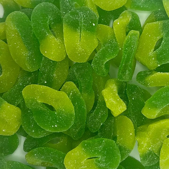 Raindrop Gummy Rings Green Apple 5lb Bag