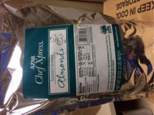 Blanched Slivered Toasted Unsalted Almond, 2 Pound -- 3 Case