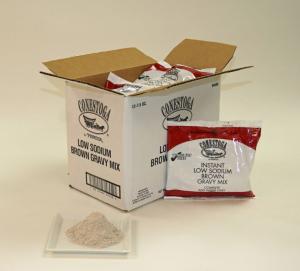 Conestoga Low Sodium Brown Gravy Mix, 7.5 Ounce -- 12 per case.