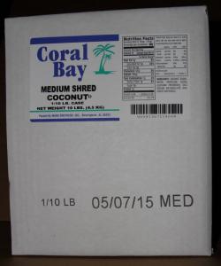 Coral Bay Medium Shred, Sweetened Coconut, 10 Pound