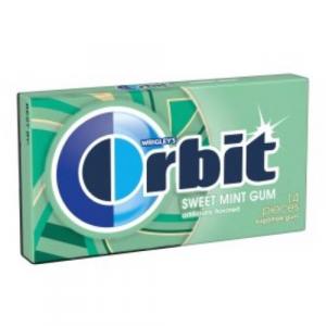 Wrigley Wintermint Orbit Bubble Gum -- 144 per case.