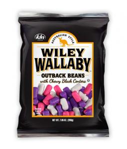 Wiley Wallaby Outback Beans Black Licorice, 12 x 7.05 oz Case