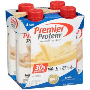 Premier Protein 30g Protein Shakes, Vanilla, 11 Fluid Ounces (Pack of 4)