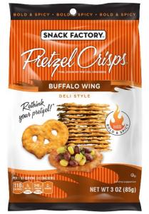 Snack Factory Pretzel Crisps, Buffalo Wing, 3 Ounce (Pack of 8)